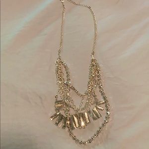 Multi chain costume jewelry necklace.